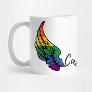 Castiel rainbow wings Mug